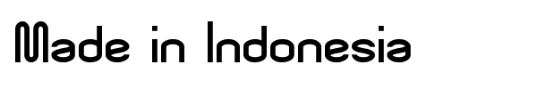 Made in Indonesia font preview